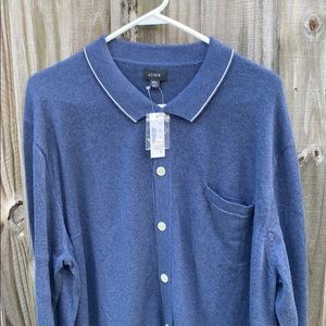 J Crew men’s button Up Italian style sweater xxl